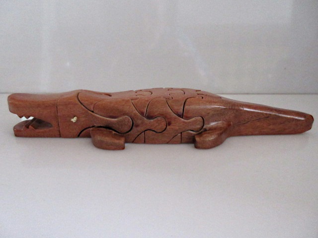 Puzzle en bois - crocodile